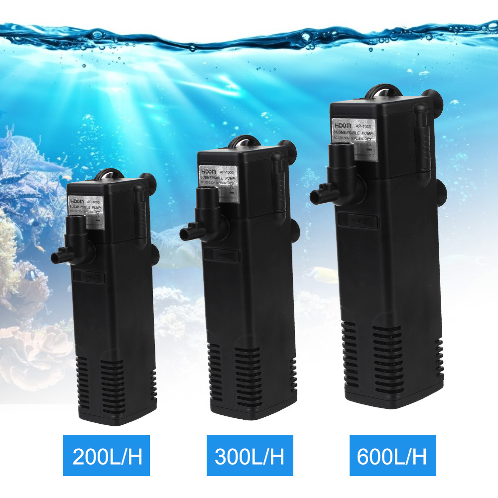Aquarium Fish Waste Collector - 低レベル水水中水フィルターポンプ水族館の水槽酸素増加ポンプカメ水槽フィルター EU プラグ
