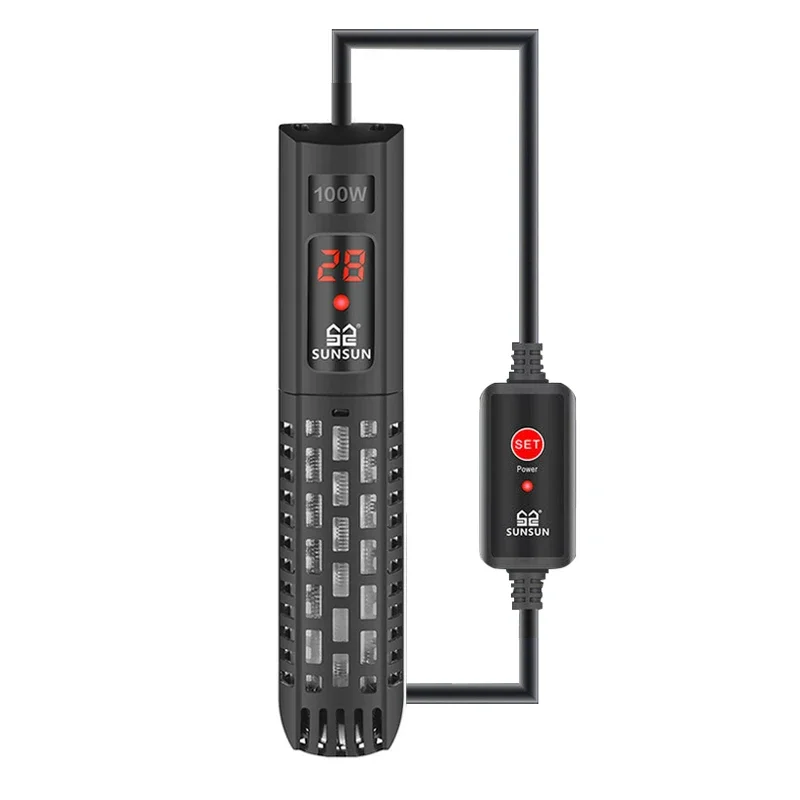 Aquarium Fish Uk - 水族館加熱ロッド LCD ディスプレイ自動定温抗水槽ヒーター