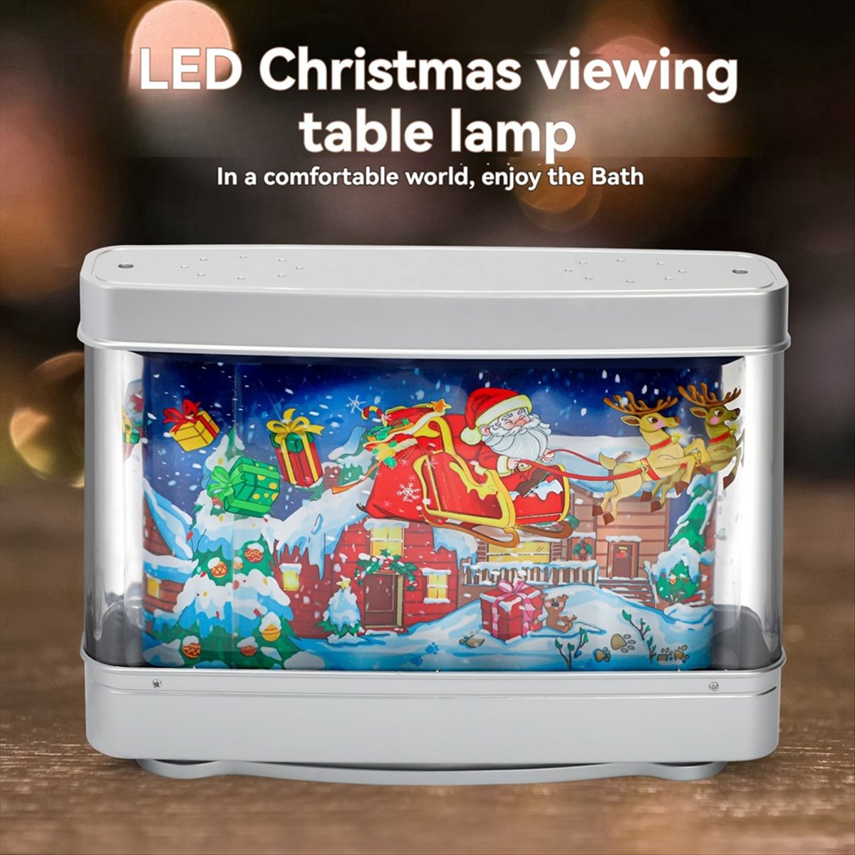 Aquarium Fish Uk - *A14E LED 水槽ナイトライト 水族館の装飾 クリスマステーマの装飾テーブルランプ 家庭、オフィス、寝室用