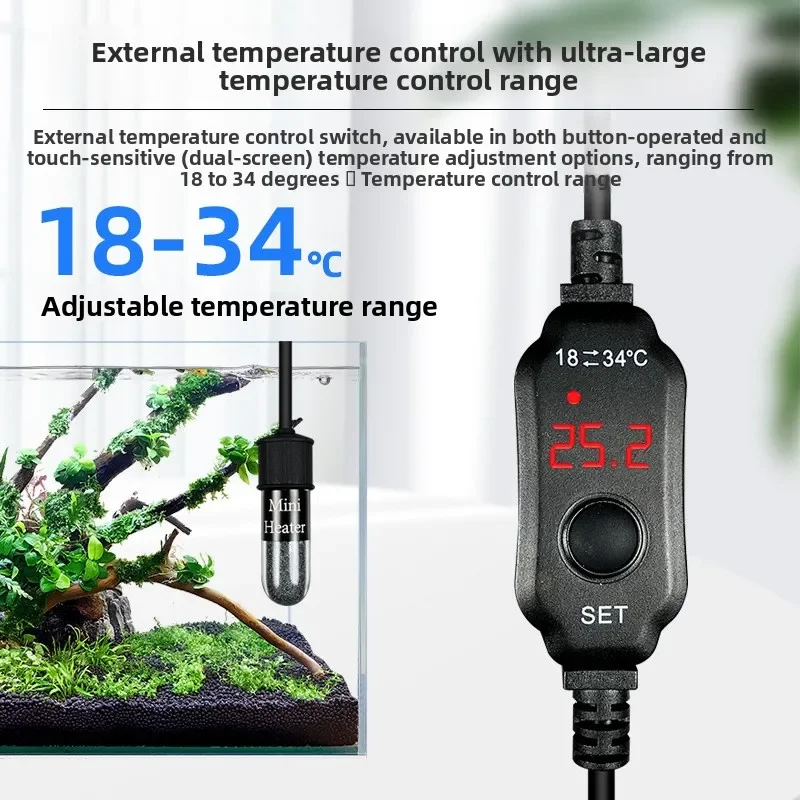 ユニバーサルミニ水槽加熱棒 魚タンクヒーター 水中サーモスタ - Aquarium Fish Uk のレビューと価格