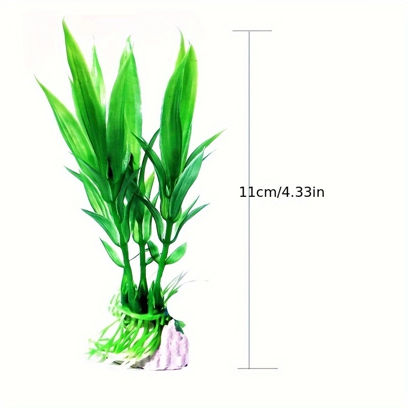 人工水中プラスチック植物水族館の水槽水生偽低木緑水草表示シミ - Aquarium Fish Enrichment のレビューと価格