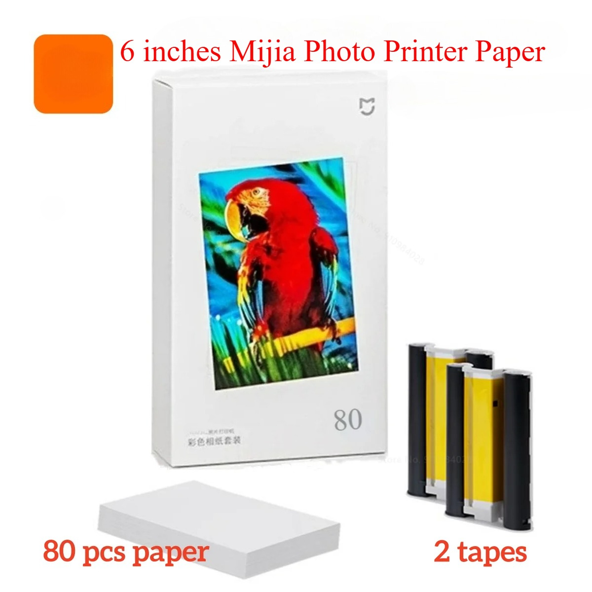MIjia フォトプリンター専用 6 インチ 80 枚裏面粘 - Aquarium Xiaomi のレビューと価格