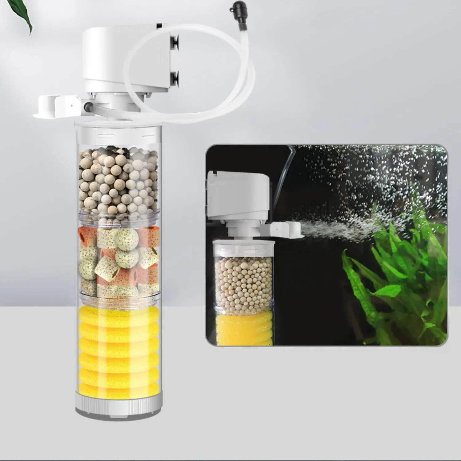 220V 50Hz サイレントフィルター水族館カメ水槽水中ウ - Aquarium Fish Waste Collector のレビューと価格