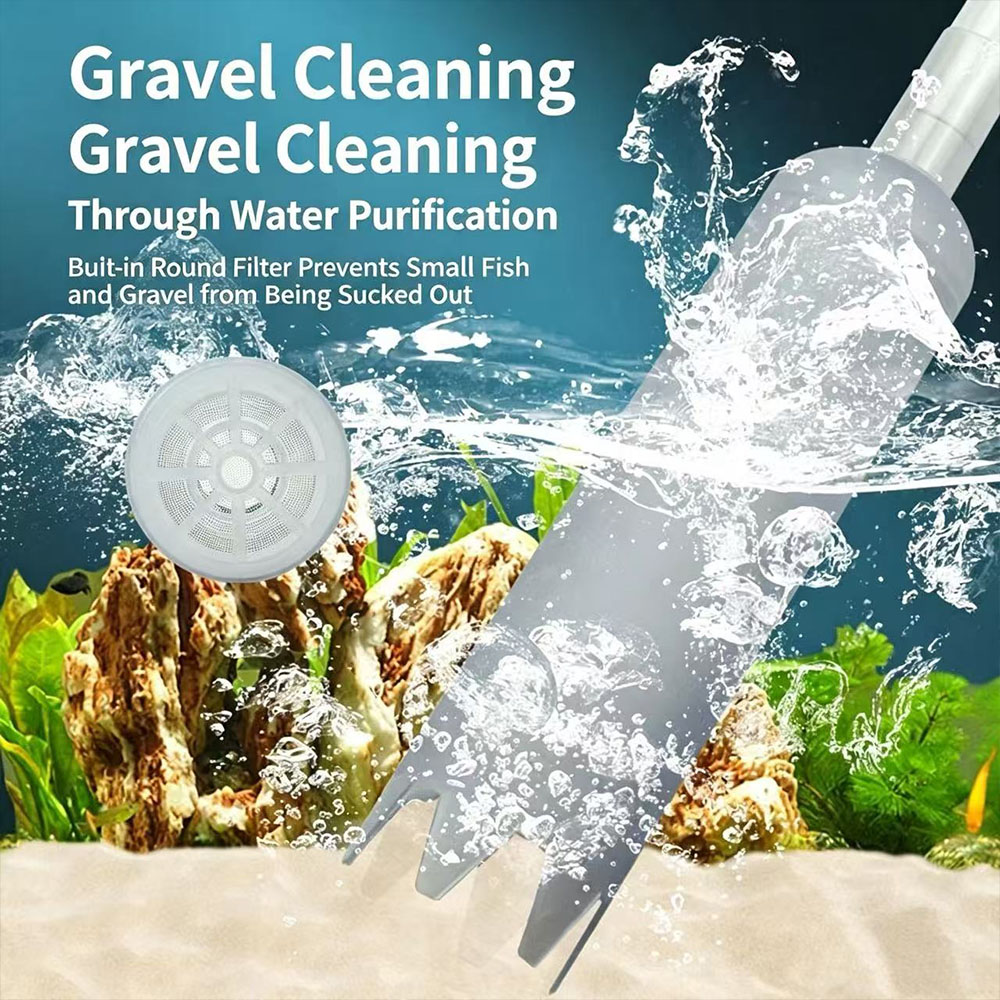水槽砂利クリーナー サイフォン式水換え器 流量制御バルブ 強 - Aquarium Fish Waste Collector のレビューと価格