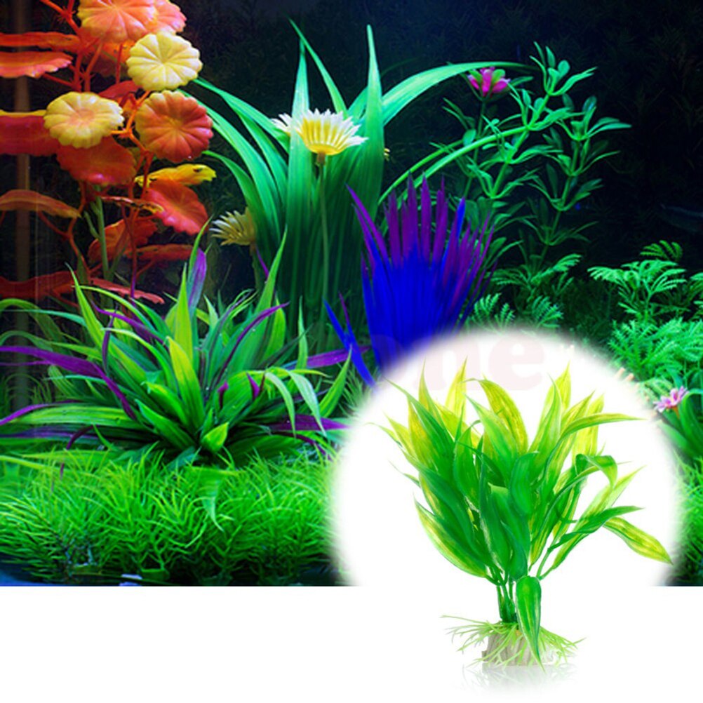 15 センチメートル人工水族館の装飾植物水雑草飾り水生植物水 - Aquarium Fish Enrichment のレビューと価格