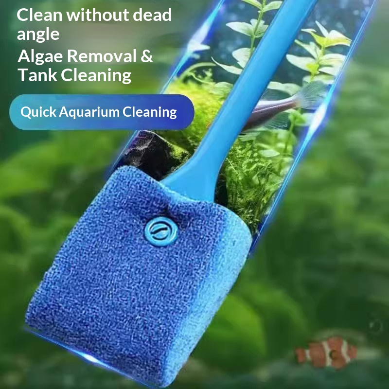 ロングハンドル水槽用ブラシ 両面藻類スクレーパー スポンジク - Algae Scraper Blade のレビューと価格