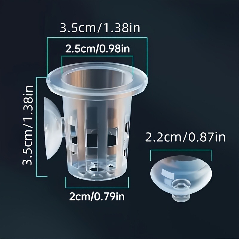 10/20/30個入りプラスチック製水槽用植栽カップ、吸盤付 - Aquarium Fish Enrichment のレビューと価格