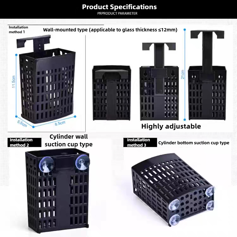 水槽用植物ホルダー 高さ調節可能 リフティングバスケット 魚 - Aquarium Fish Enrichment のレビューと価格